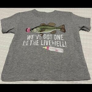 Kids Fishing Gender Reveal Tshirt